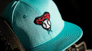 Arizona Diamondbacks spring training cap at Salt River Fields at Talking Stick near Scottsdale on Feb. 20, 2024.
