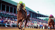 Jockey Jorge Chavez aboard, joined 1973 winner Secretariat as the only Derby champions to hit the wire in under two minutes.