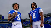 Kentucky Football’s Seth McGowan and Dante Dowdell. Friday, August 1, 2025