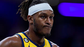 Former Indiana Pacers center Myles Turner (33).