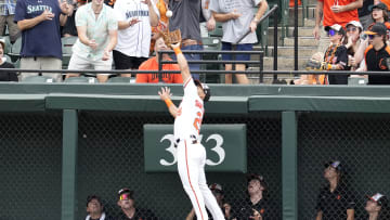 Anthony Santander gets up to rob a homerun!