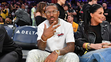 Celebrities At The Los Angeles Lakers Game