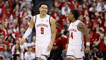 Wisconsin forward John Tonje, Wisconsin guard Kamari McGee