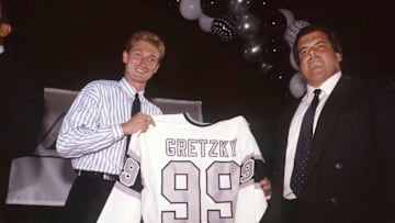 Wayne Gretzky of the Los Angeles Kings