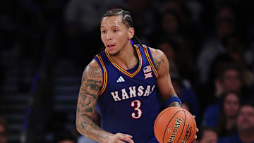 Kansas basketball forward Tre White in the Champions Classic