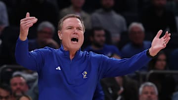 Kansas basketball haed coach Bill Self