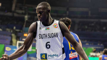 Duke basketball center Khaman Maluach of South Sudan