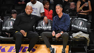 Celebrities At The Los Angeles Lakers Game