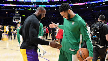Celebrities At The Los Angeles Lakers Game