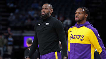 LeBron James, Bronny James, Los Angeles Lakers