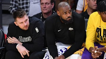 Celebrities At The Los Angeles Lakers Game