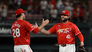 Nolan Arenado, Alec Burleson, St. Louis Cardinals