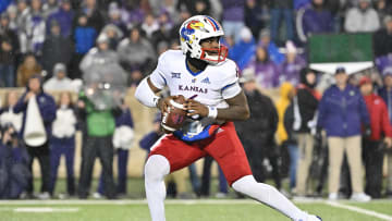 Kansas quarterback Jalon Daniels will look to lead the Kansas Jayhawks to a conference title