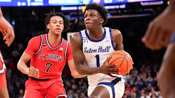 Big East Basketball Tournament - Quarterfinal; St. John's basketball guard Kadary Richmond playing for Seton Hall during the Big East Tournament