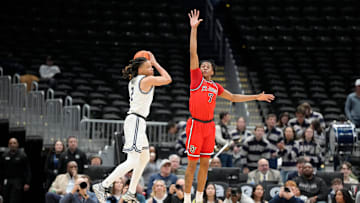 St. John's vs Georgetown; St. John's basketball guard Simeon Wilcher defends a shot against Georgetown guard Malik Mack
