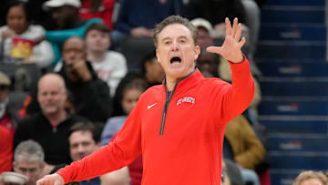 St. John's vs Georgetown; Rick Pitino coaches in a Big East basketball game as the St. John's Red Storm battle the Georgetown Hoyas