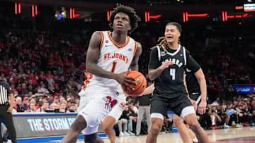 Providence v St. John's; Kadary Richmond drives for a layup against Providence