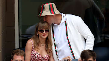 Travis Kelce and Taylor Swift at the 2024 US Open