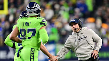 Mike Macdonald of the Seattle Seahawks