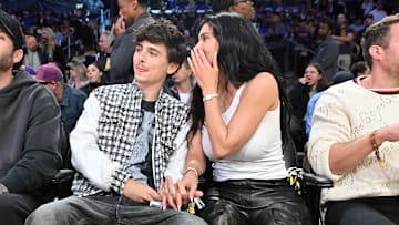 Celebrities At The Los Angeles Lakers Game