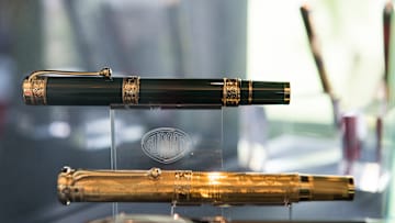 Detail of some Aurora pens during the Celebrations for the...