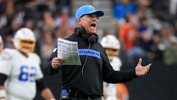 Los Angeles Chargers head coach Jim Harbaugh
