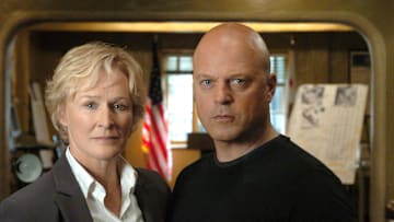 Glenn Close and Michael Chiklis on Set of FX Series "The Shield" - March 3, 2005