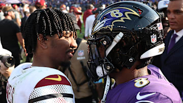 Jayden Daniels and Lamar Jackson