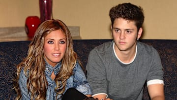 Christopher Uckermann y Anahí en conferencia de prensa de RBD