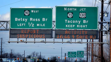 If you drive the same route long enough, sign fonts become fascinating.