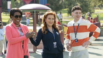 ABBOTT ELEMENTARY - "Smith Playground" - Jacob manages to pull off a schoolwide field trip to the park; however, when Abbott must share the playground, the fun and games turn competitive. Elsewhere, Mr. Johnson enjoys having an empty school to himself. WEDNESDAY, MAY 15 (9:00-9:32 p.m. EDT) on ABC. (DISNEY/Gilles Mingasson)SHERYL LEE RALPH, LISA ANN WALTER, CHRIS PERFETTI