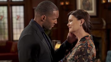 Coverage of the CBS Original Series THE BOLD AND THE BEAUTIFUL, scheduled to air on the CBS Television Network. Pictured: Lawrence Saint-Victor as Carter Walton and Heather Tom as Katie Logan. Photo: Adam Torgerson/CBS ©2022 CBS Broadcasting, Inc. All Rights Reserved.