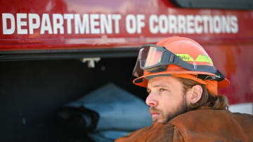 “Work, Don’t Worry” – The crew engages in a search and rescue mission after a building collapses and Division Chief Sharon is forced to make a gut-wrenching decision, on FIRE COUNTRY, Friday, Oct. 28 (9:00 – 10:00 PM, ET/PT) on the CBS Television Network and available to stream live and on demand on Paramount+*. Pictured: Max Thieriot as Bode Donovan. Photo: Sergei Bachlakov/CBS ©2022 CBS Broadcasting, Inc. All Rights Reserved.
