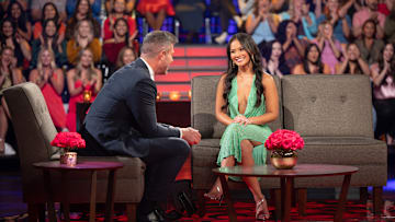 THE BACHELORETTE - ÒThe Bachelorette: The Men Tell AllÓ - ItÕs a night of confrontations and emotions as Jenn reunites with 14 of her memorable men to address the seasonÕs most unforgettable moments. Meanwhile, Devin seeks clarity on JennÕs feelings as she faces the tough decision of sending one man home. TUESDAY, AUG. 27 (8:00-10:01 p.m. EDT) on ABC. (Disney/John Fleenor) 
JESSE PALMER, JENN TRAN