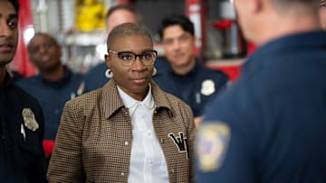 9-1-1 - ÒInvisibleÓ - After the 118 responds to several calls from the same person, Hen steps in to offer them advice. Meanwhile, Eddie confronts his parents and takes a big step in his relationship with his son. THURSDAY, APRIL 3 (8:00-9:00 p.m. EDT), on ABC. (Disney/Christopher Willard)
ANIRUDH PISHARODY, AISHA HINDS