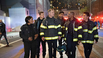 9-1-1 - ÒInvisibleÓ - After the 118 responds to several calls from the same person, Hen steps in to offer them advice. Meanwhile, Eddie confronts his parents and takes a big step in his relationship with his son. THURSDAY, APRIL 3 (8:00-9:00 p.m. EDT), on ABC. (Disney/Christopher Willard)
ANGELA BASSETT, OLIVER STARK, PETER KRAUSE, ANIRUDH PISHARODY, AISHA HINDS, KENNETH CHOI