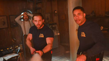 “One Last Time” – Bode and Jake respond to a lighthouse rescue operation that turns into a mission to prevent a ship from crashing during an intense storm. Meanwhile, Eve investigates the origins of a flu outbreak at Three Rock, on FIRE COUNTRY, Friday, March 14 (9:00-10:00 PM, ET/PT) on the CBS Television Network, and streaming on Paramount+ (live and on-demand for Paramount+ with SHOWTIME subscribers, or on-demand for Paramount+ Essential subscribers the day after the episode airs)*. Pictured: