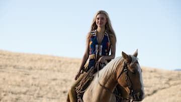Pictured: Isabel May as Elsa of the Paramount+ original series 1883.  © 2022 MTV Entertainment Studios. All Rights Reserved.