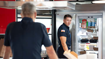 9-1-1 - “Don’t Drink the Water” - Following an earthquake, the 118 races to the scene of several unusual fires and must figure out their cause before anyone else is hurt. Meanwhile, as everyone settles into their new normal, they try to move forward and plan for the future. THURSDAY, MAY 8 (8:00-9:00 p.m. EDT) on ABC. (Disney/Christopher Willard) 
OLIVER STARK
