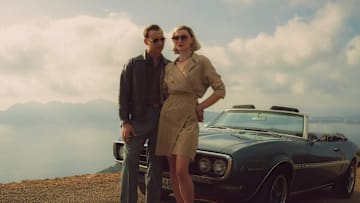 Joan -- “Episode Two -- Image Number: JOA102_0003r -- Pictured (L-R): Frank Dillane as Boisie and Sophie Turner as Joan -- Photo: ITV -- © 2024 Snowed-In Productions. All Rights Reserved.