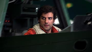 Star Wars: The Last Jedi..Poe Dameron (Oscar Isaac)..Photo: Jonathan Olley..©2017 Lucasfilm Ltd. All Rights Reserved.
