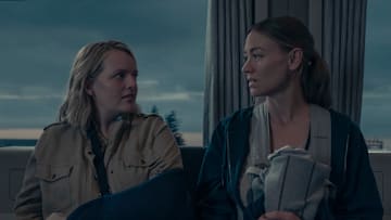 THE HANDMAID'S TALE - “Train” - June and Serena’s journey takes an unexpected turn. Moira makes a bold decision. Nick deals with a powerful visitor. (Disney/Steve Wilkie)
ELISABETH MOSS, YVONNE STRAHOVSKI