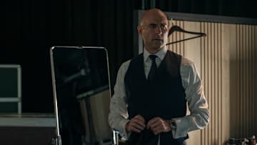 NINE PERFECT STRANGERS - “Prague” - Masha takes David on a psychedelic tour of their past together. (Disney/Reiner Bajo)
MARK STRONG
