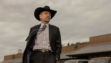 Billy Bob Thornton as Tommy in Landman episode 4, season 2, streaming on Paramount+. Photo Credit: Emerson Miller/Paramount+