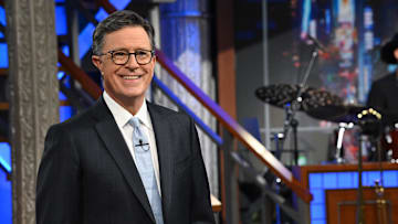 The Late Show with Stephen Colbert and guest Joe Dombrowski during Tuesday’s September 2, 2025 show. Photo: Scott Kowalchyk ©2025 CBS Broadcasting Inc. All Rights Reserved.