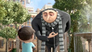 DESPICABLE ME - Villainous Gru lives up to his reputation as a despicable, deplorable and downright unlikable guy when he hatches a plan to steal the moon from the sky. But he has a tough time staying on task after three orphan girls land in his care. (UNIVERSAL)
GRU