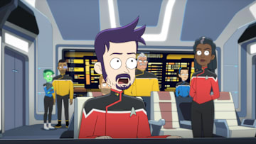 Jack Quaid as Boimler in episode 7, season 5 of Lower Decks streaming on Paramount+, 2024. Photo Credit: Paramount+