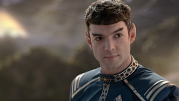 Ethan Peck as Spock in season 3 , Episode 2 of Strange New Worlds streaming on Paramount+. Photo Credit: Marni GrossmanParamount+