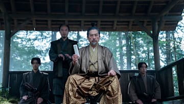 “SHOGUN” -- "A Dream of a Dream" -- Episode 10 (Airs April 23) Pictured (L-R): Hiroto Kanai as Kashigi Omi, Hiroyuki Sanada as Yoshii Toranaga. CR: Katie Yu/FX