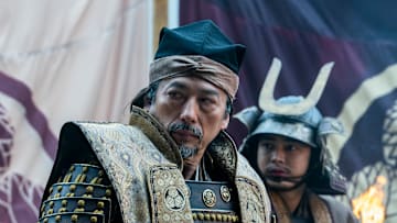 “SHOGUN” -- "A Stick of Time" -- Episode 7 (Airs April 2) Pictured (L-R): Hiroyuki Sanada as Yoshii Toranaga, Yuki Kura as Yoshii Nagakado.